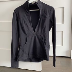 Define 1/2 zip, black, sz 6